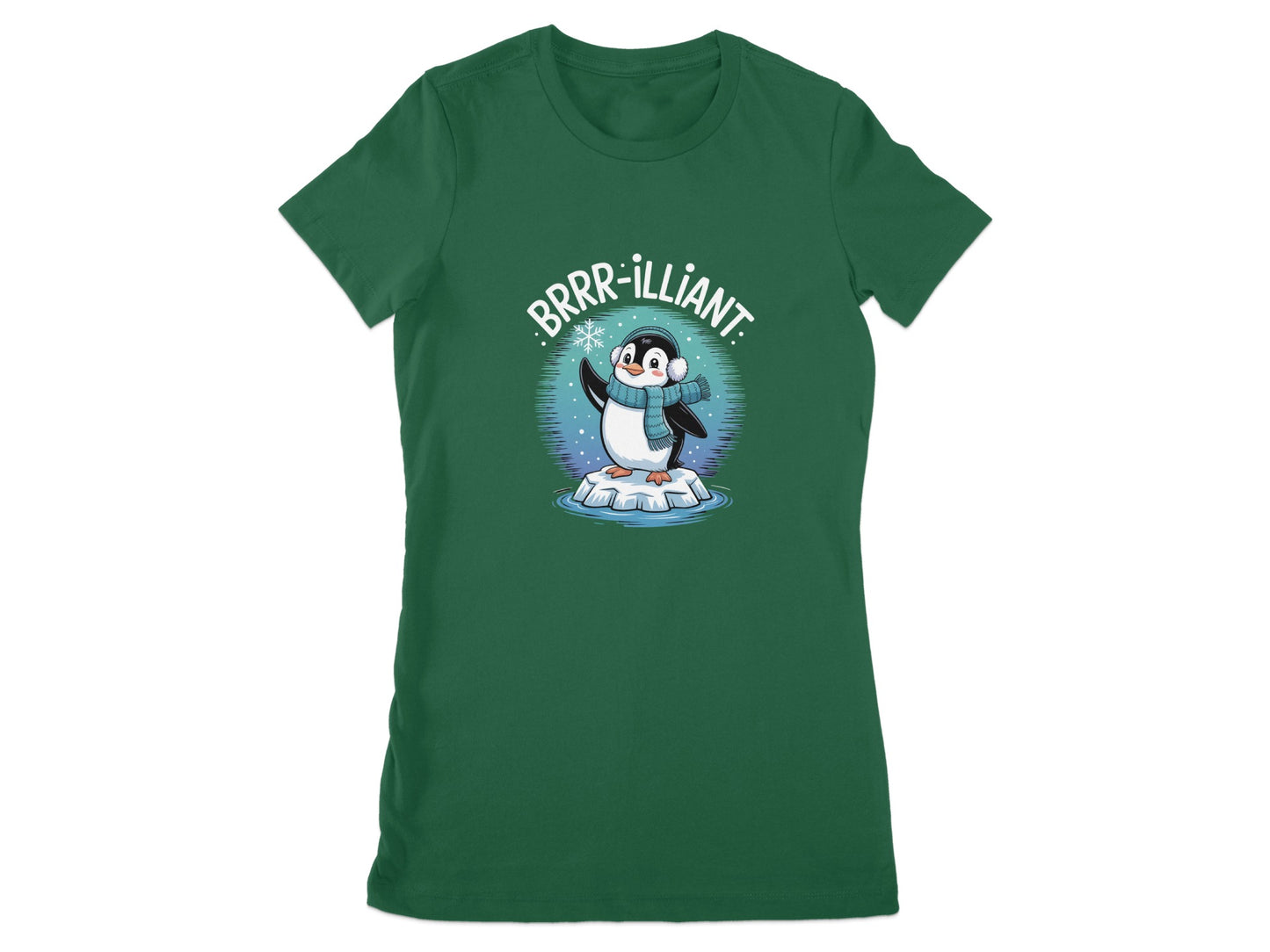 BRRRILLIANT Penguin on Ice Cute Graphic T-Shirt product type