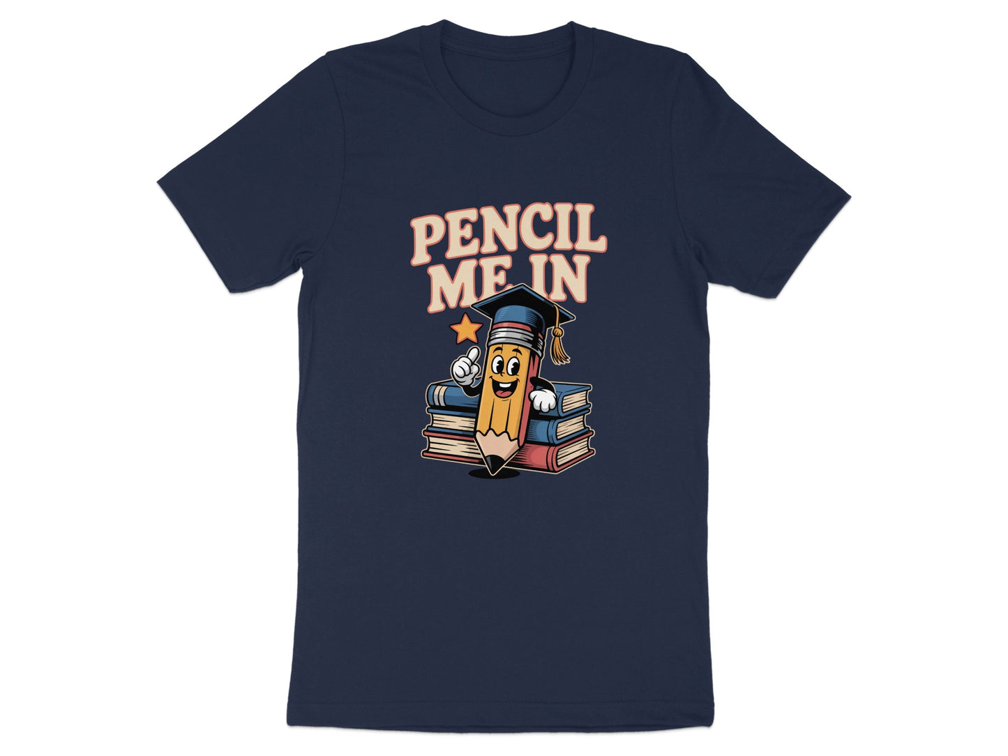 Pencil Me In With Books Graphic Tee product