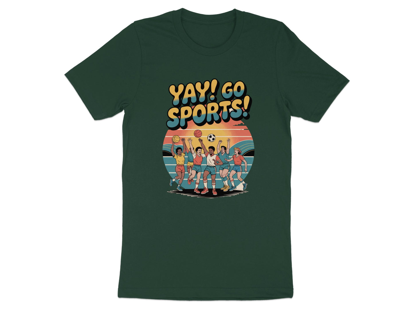 Yay Go Sports Graphic T Shirt Casual Wear Product Type