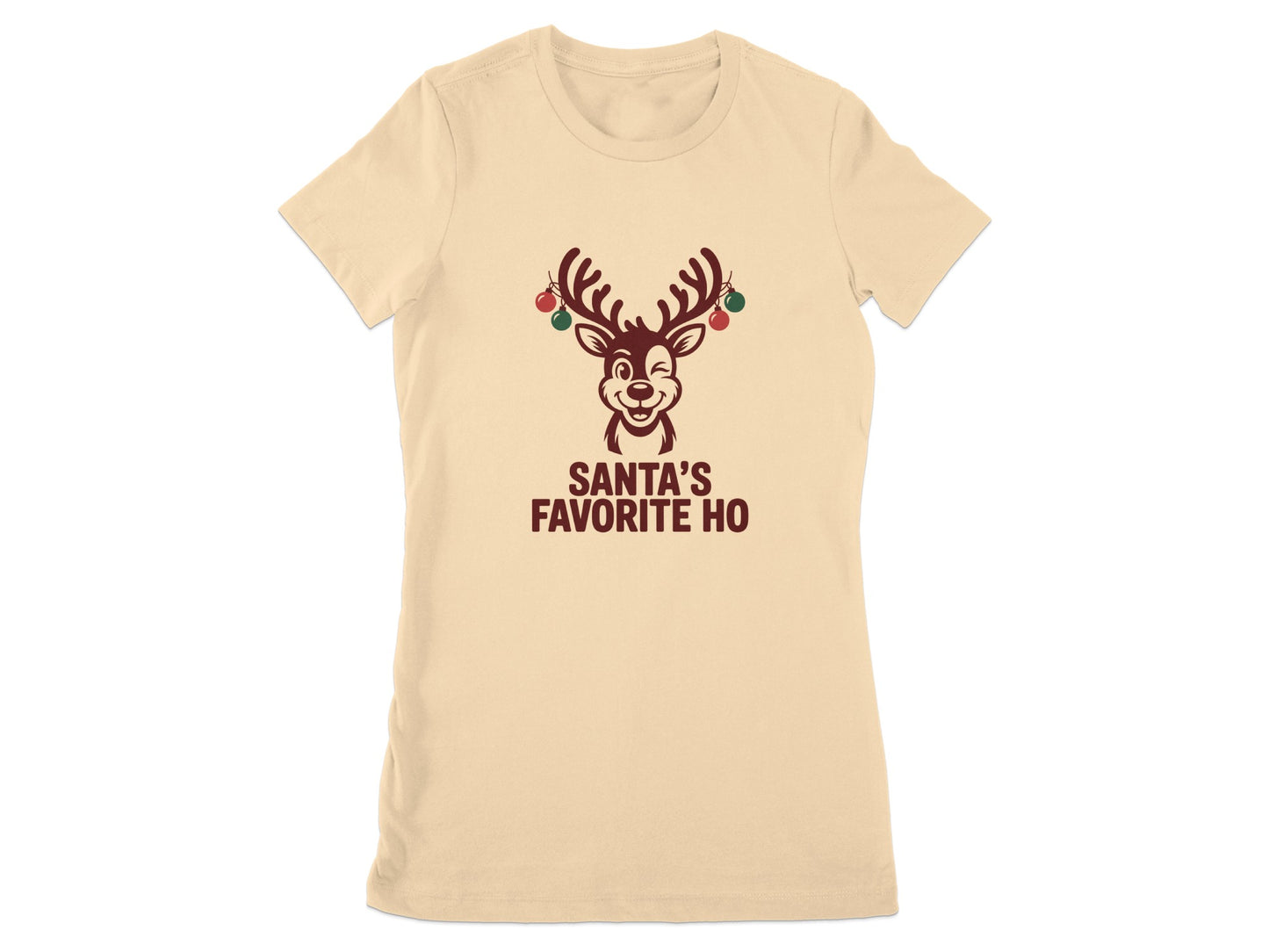 Santa's Favorite Ho Reindeer Graphic T-shirt product type