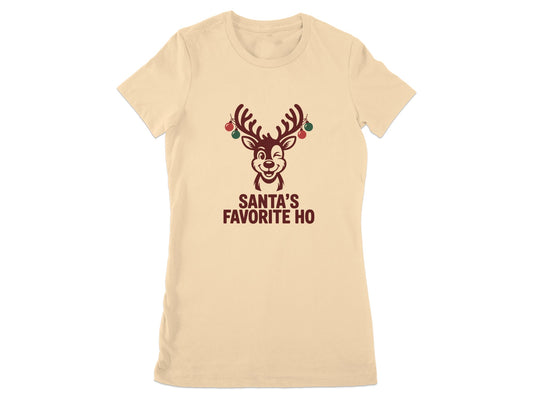 Santa's Favorite Ho Reindeer Graphic T-shirt product type