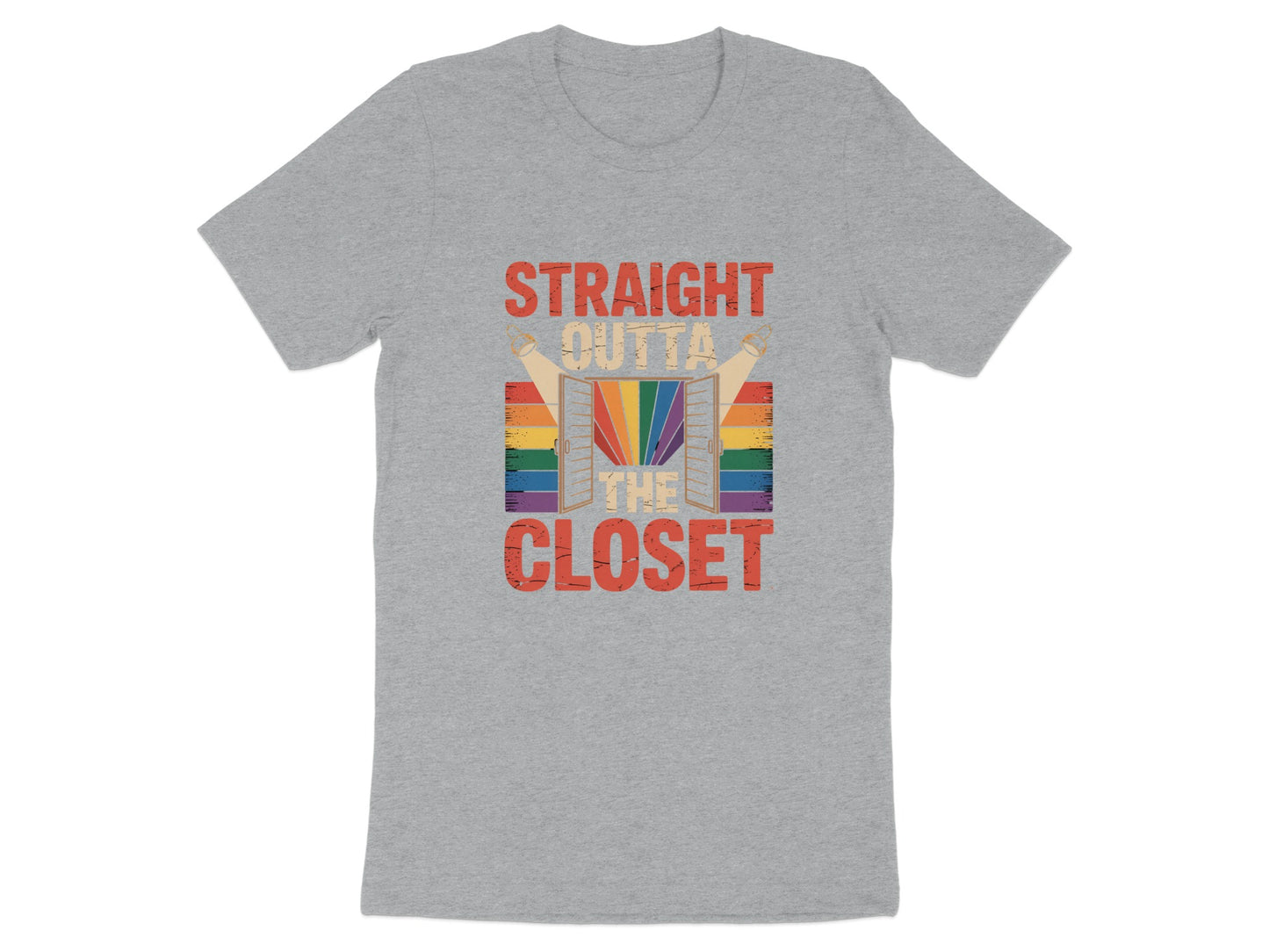 Straight Outta The Closet Rainbow Flag T-shirt product