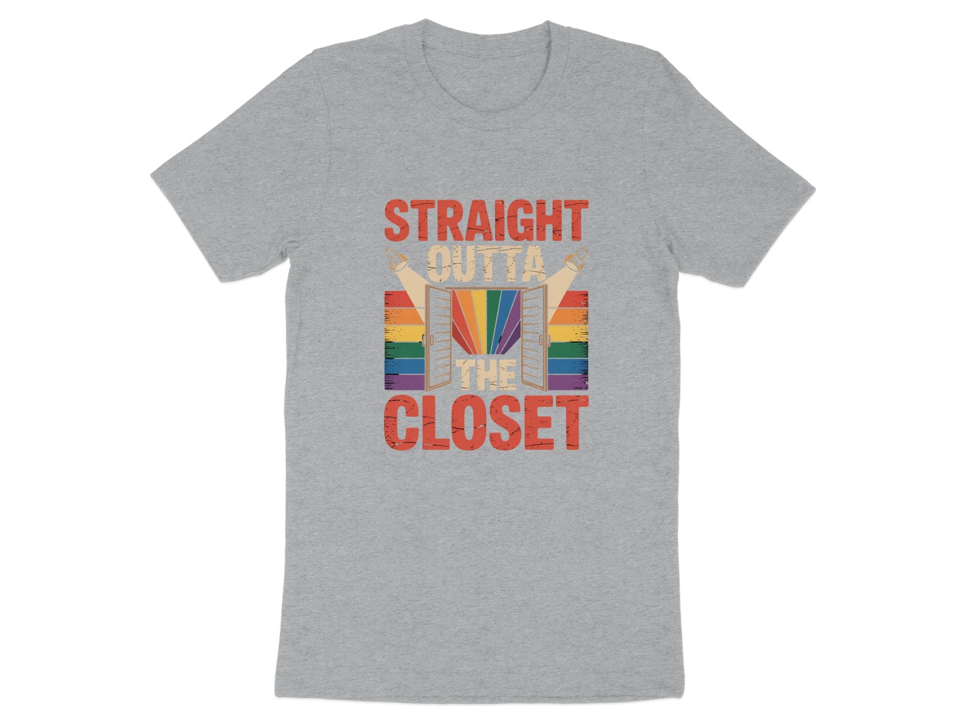 Straight Outta The Closet Rainbow Flag T-shirt product