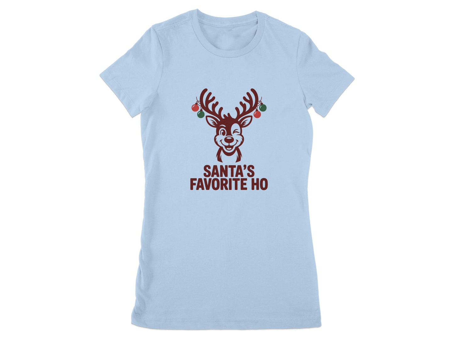 Santa's Favorite Ho Reindeer Graphic Shirt product type
