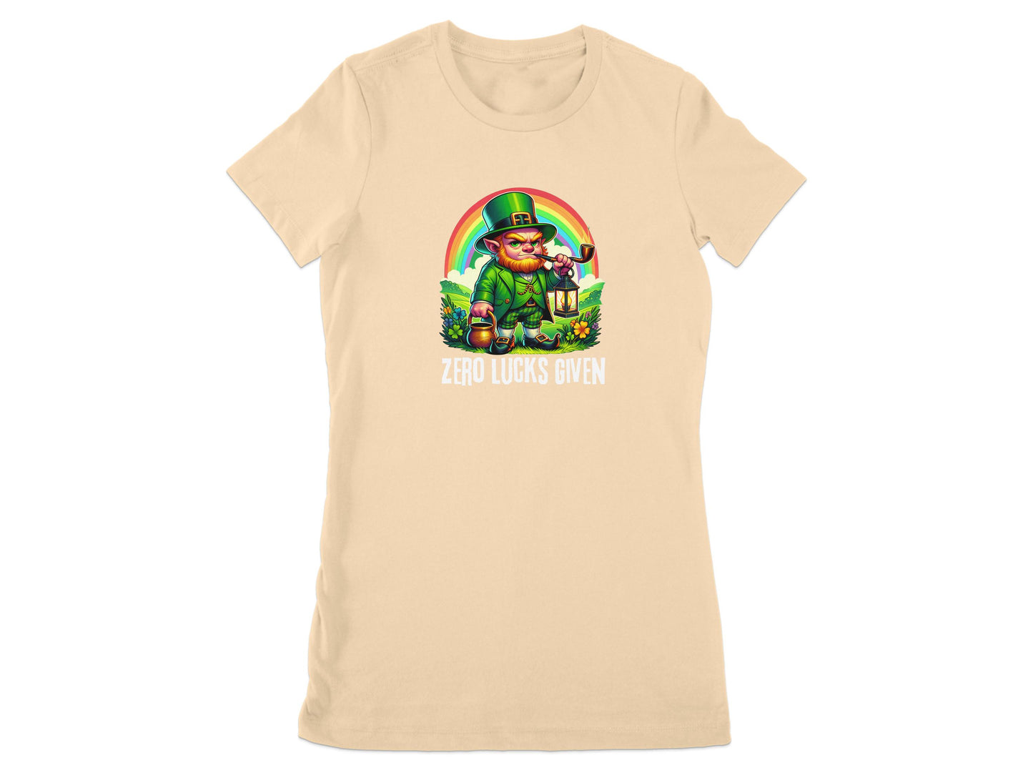 Zero Lucks Given Leprechaun Rainbow T-shirt product type