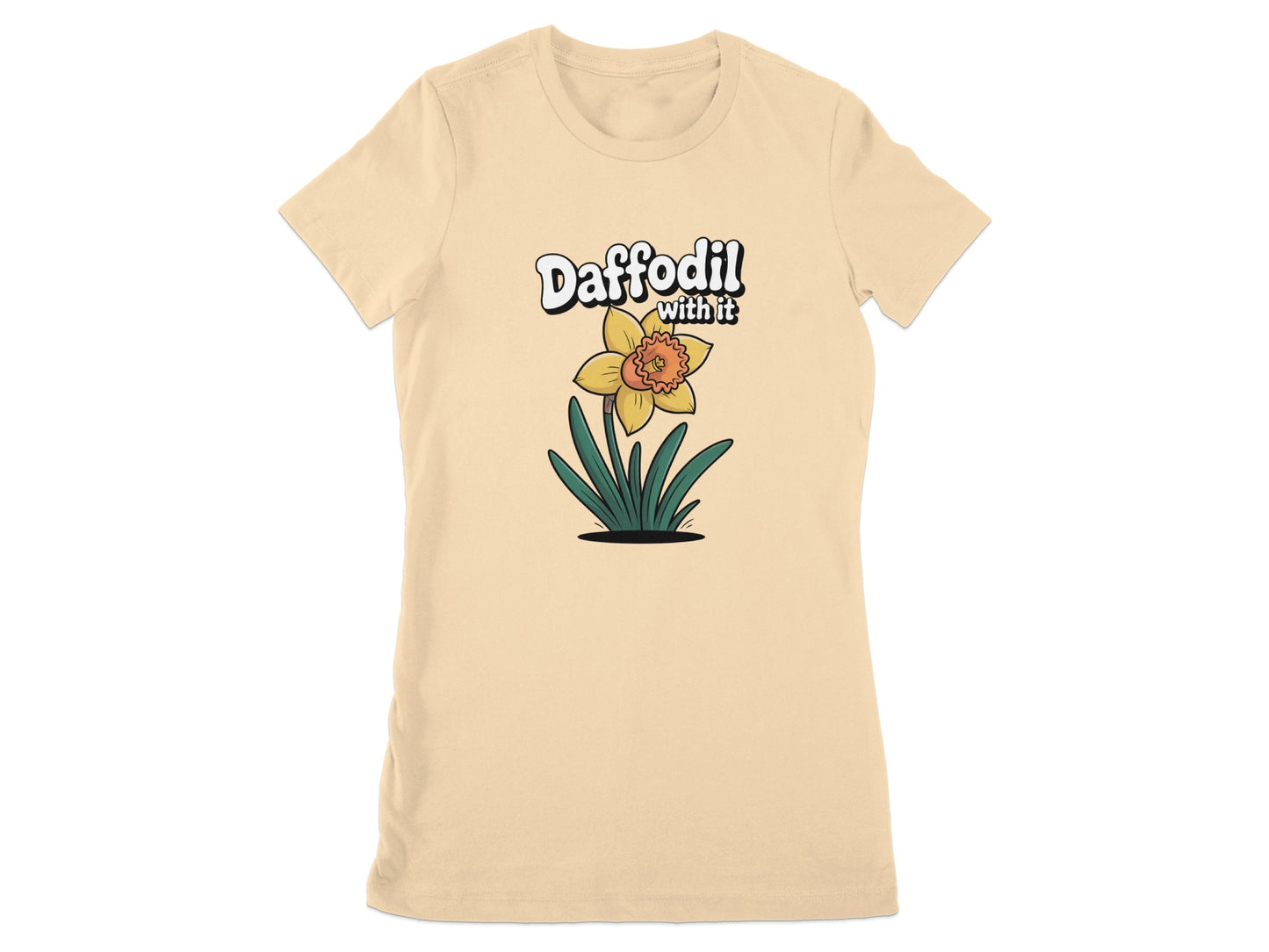 Daffodil With It Floral Graphic T-Shirt Casual product