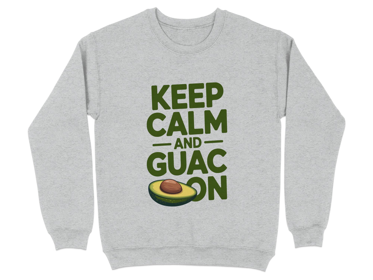 Keep Calm and Guac On Avocado Printed Sweatshirt product type