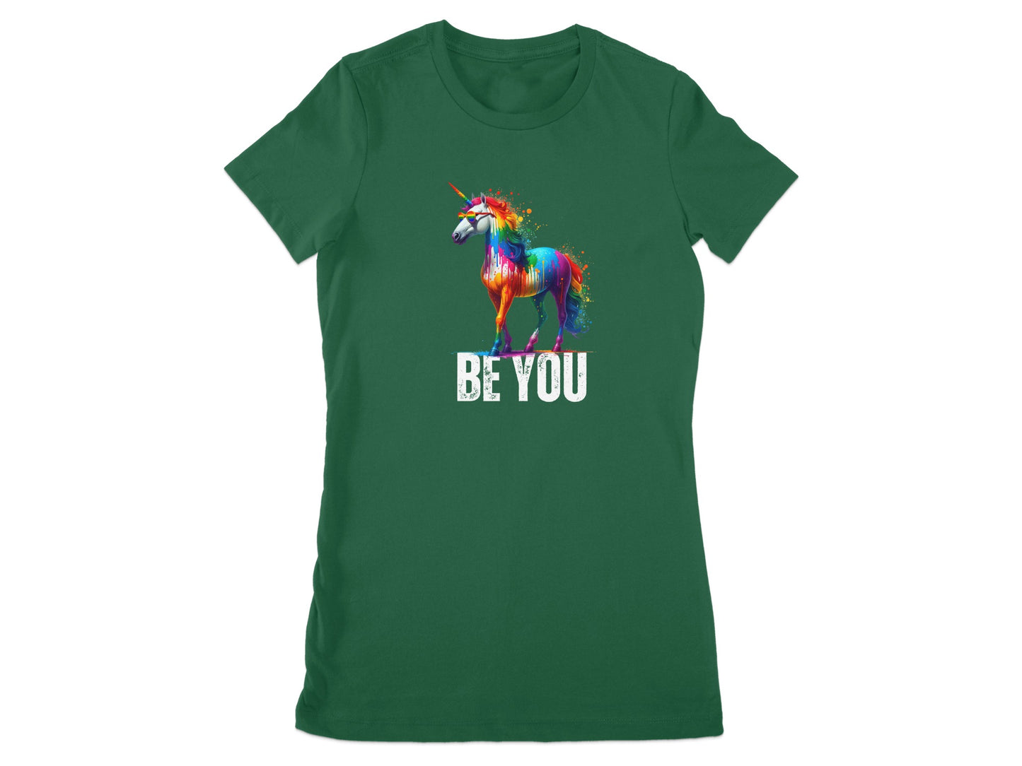 Be You Rainbow Unicorn Graphic T-Shirt product type