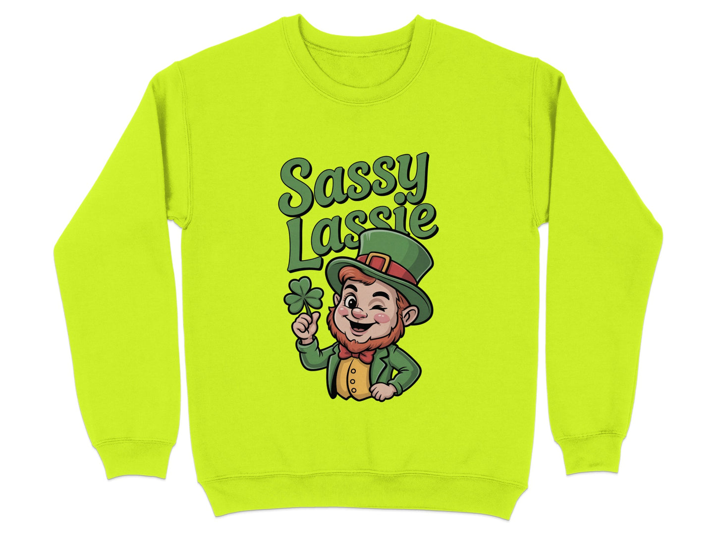 Sassy Lassie Leprechaun Graphic Sweatshirt product type