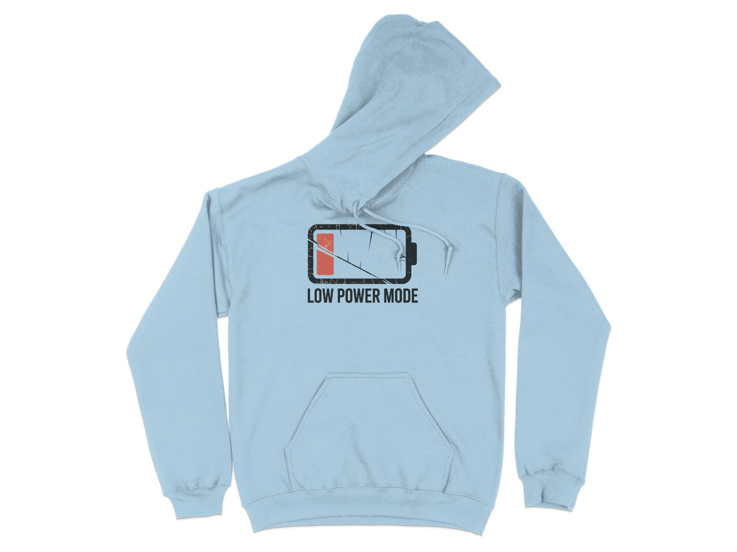 Low Power Mode Graphic Blue Hoodie product type