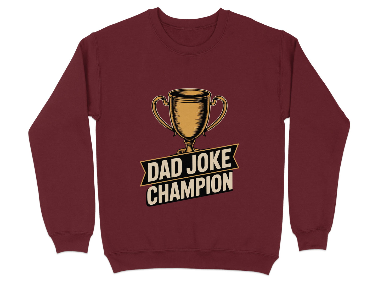 Dad Joke Champion Sweatshirt Funny Trophy Design product