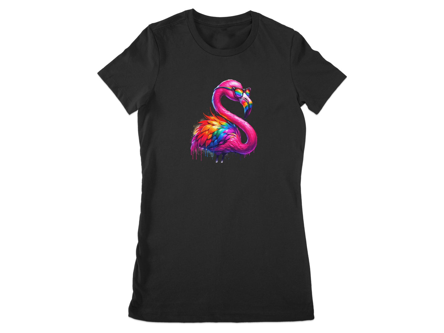 Colorful Flamingo Graphic Women's T-Shirt product