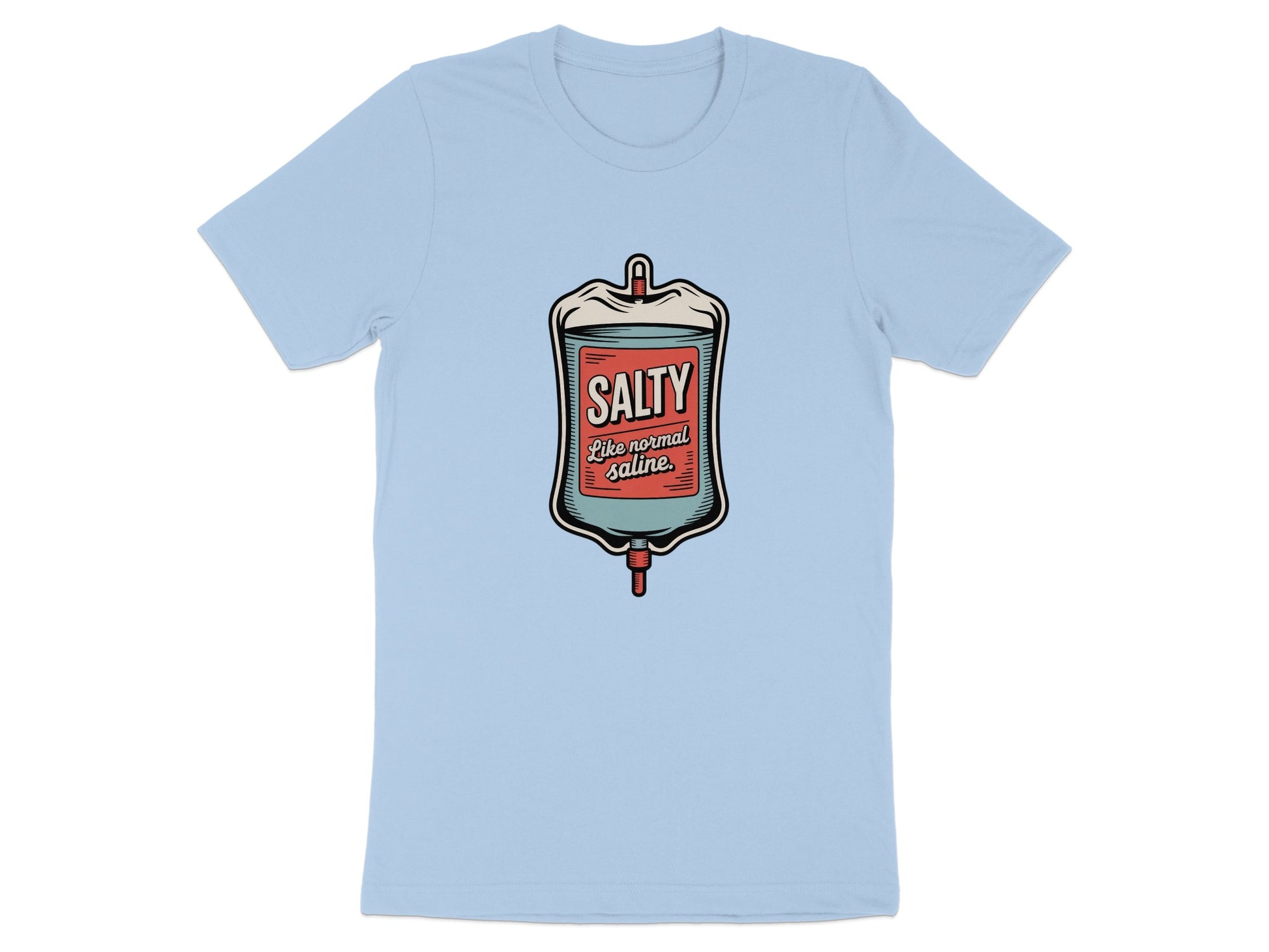 Salty Like Normal Saline IV Bag Graphic T-shirt product type