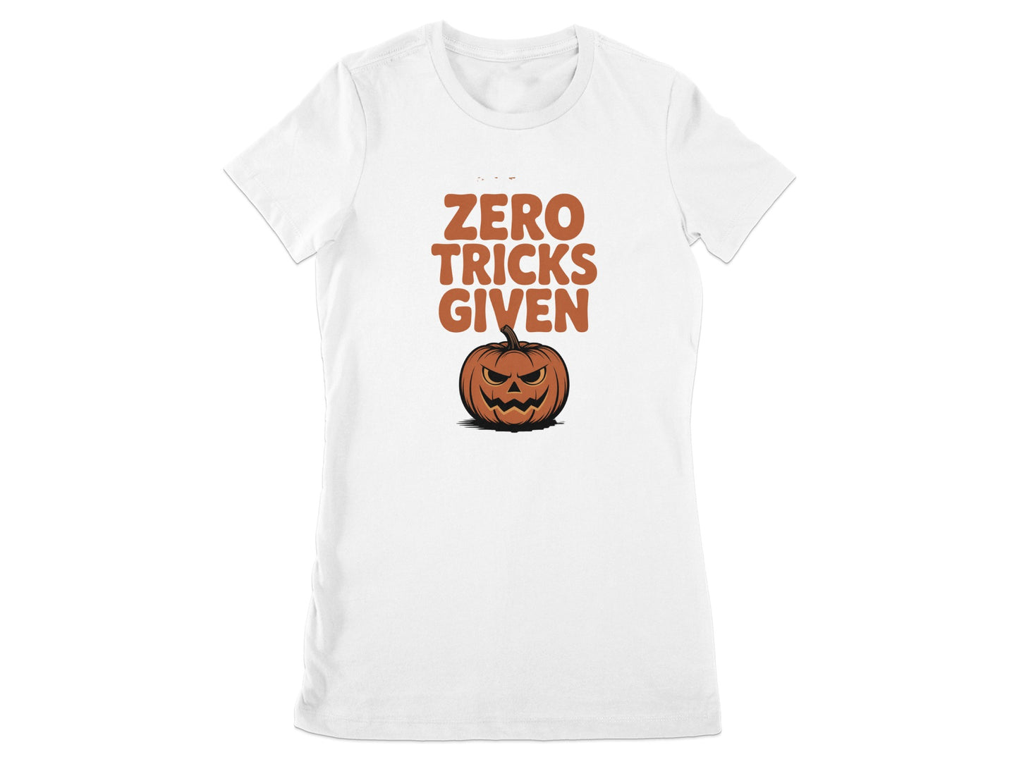 Zero Tricks Given Pumpkin Halloween Shirts product type
