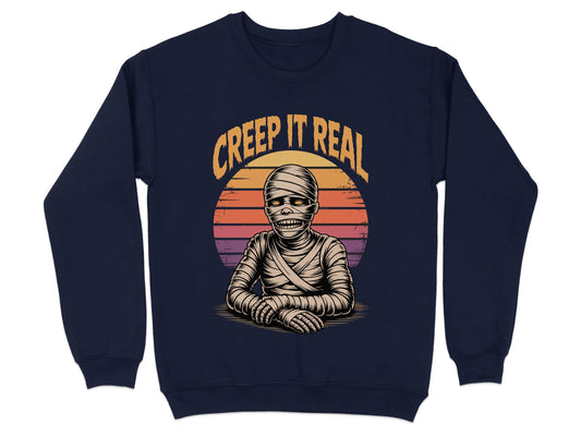 Creep It Real Graphic Mummy Sweatshirt Halloween product type