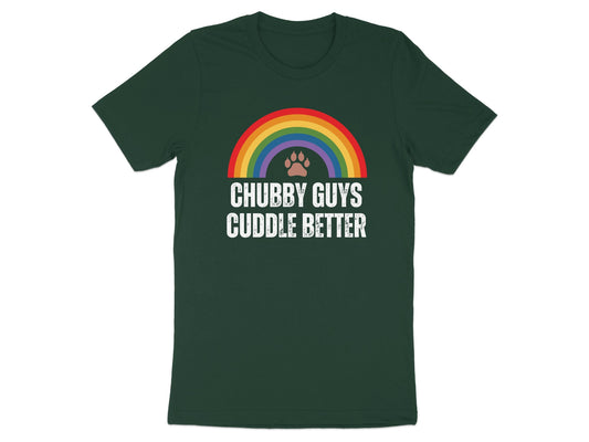 Chubby Guys Cuddle Better Rainbow T-Shirt product type
