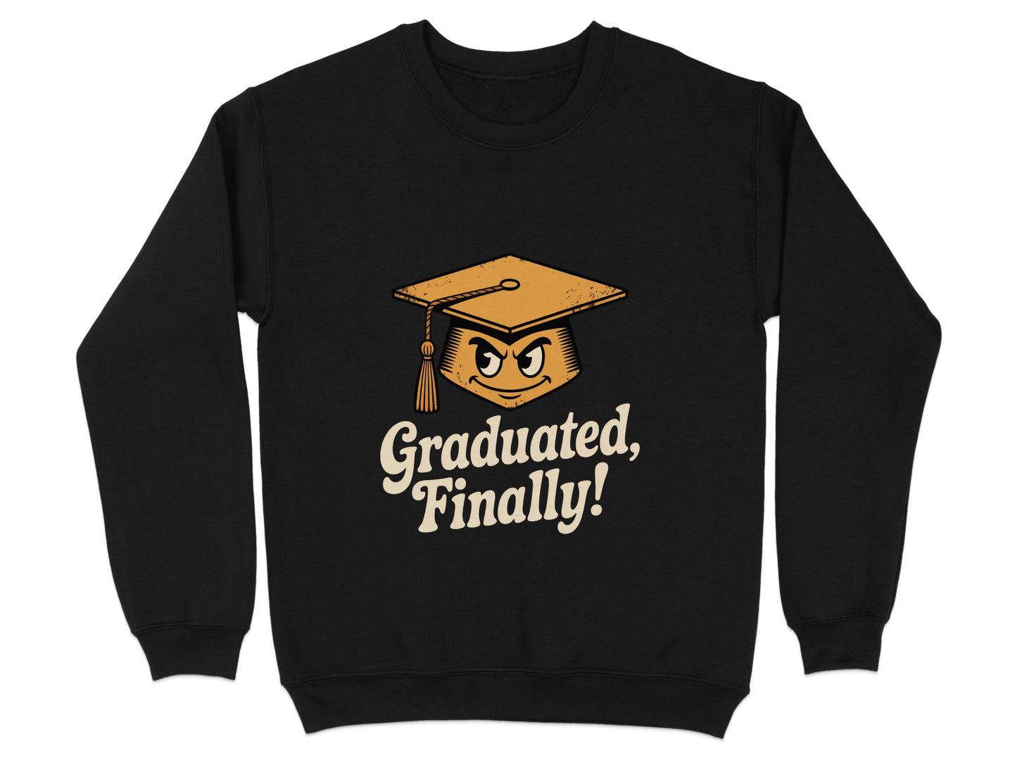 Graduated Finally Graphic Design Sweatshirt product type