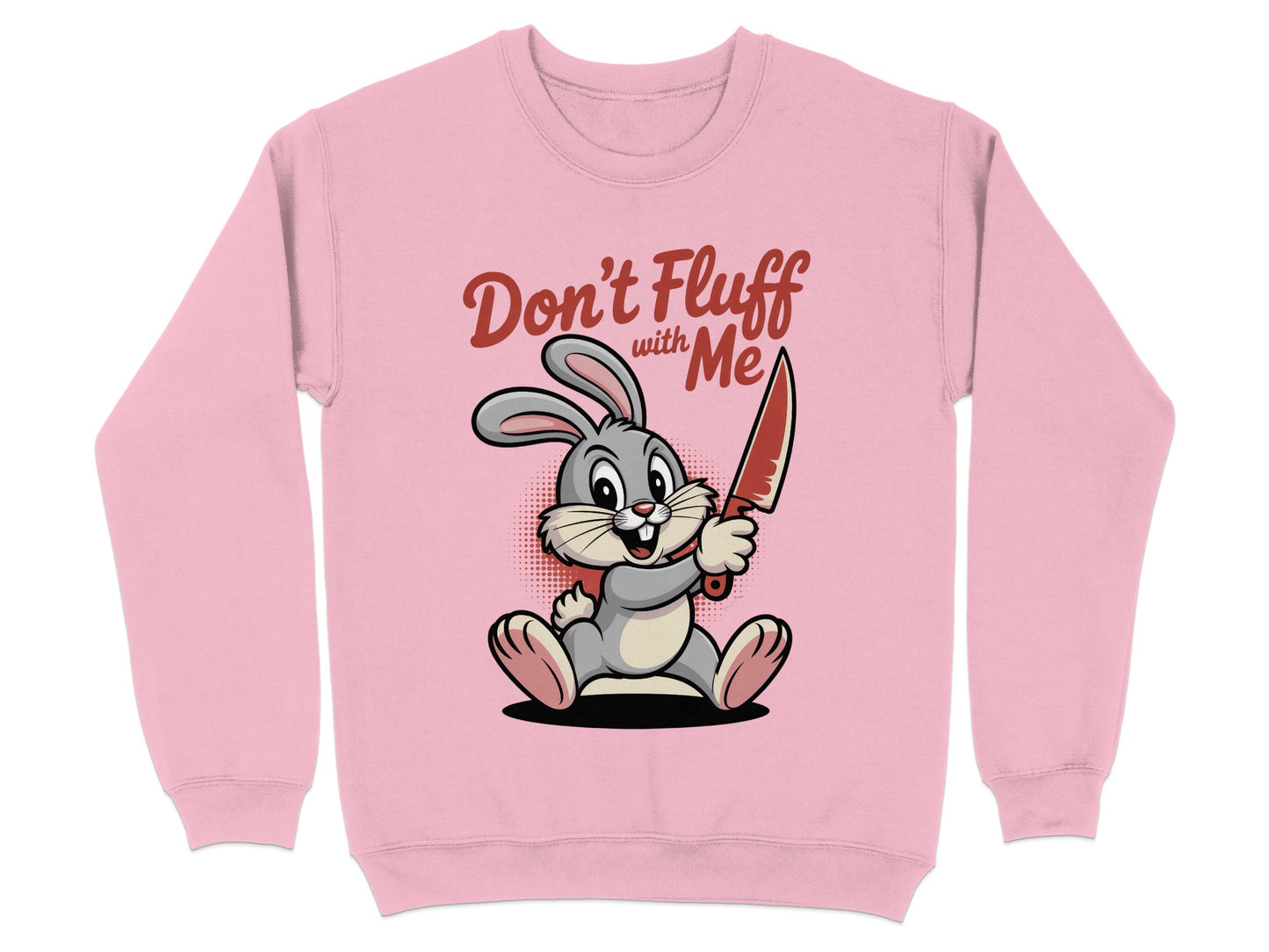 Don't Fluff With Me Bunny Holding Knife product type
