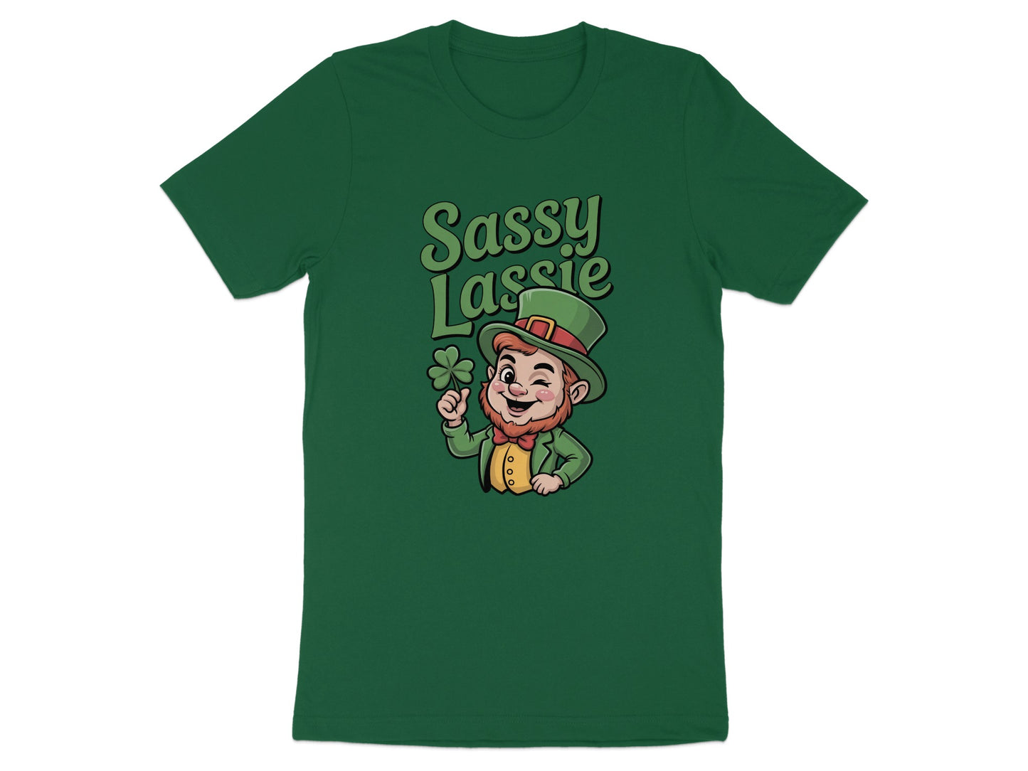 Sassy Lassie Irish Leprechaun Graphic Tee product