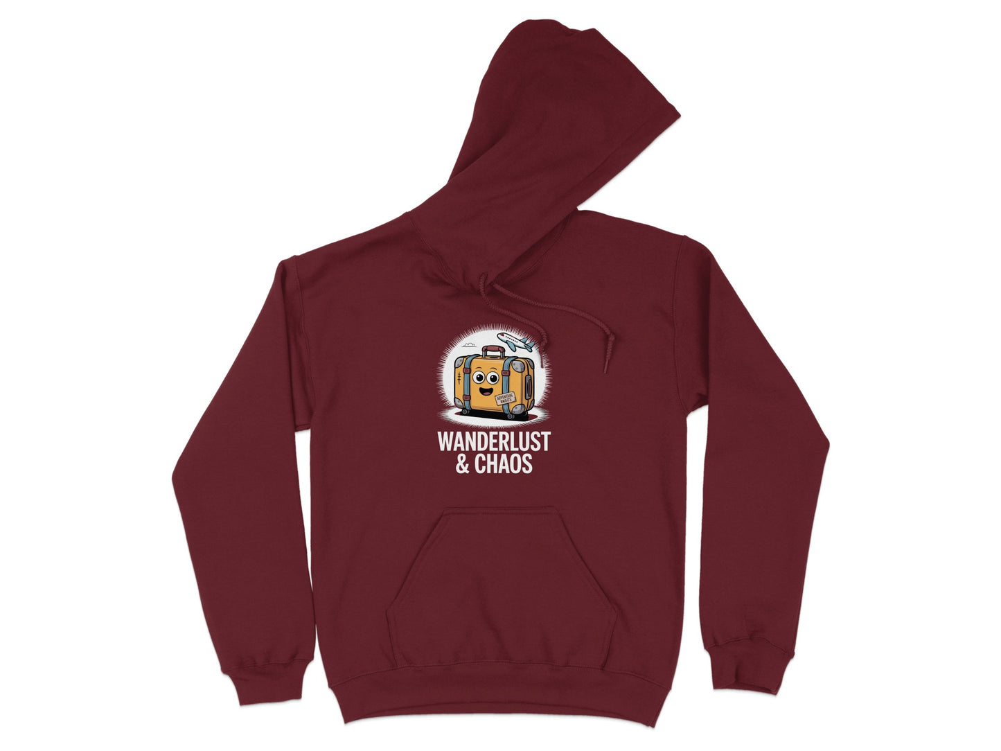 Wanderlust and Chaos Hoodie Fun Travel Design product