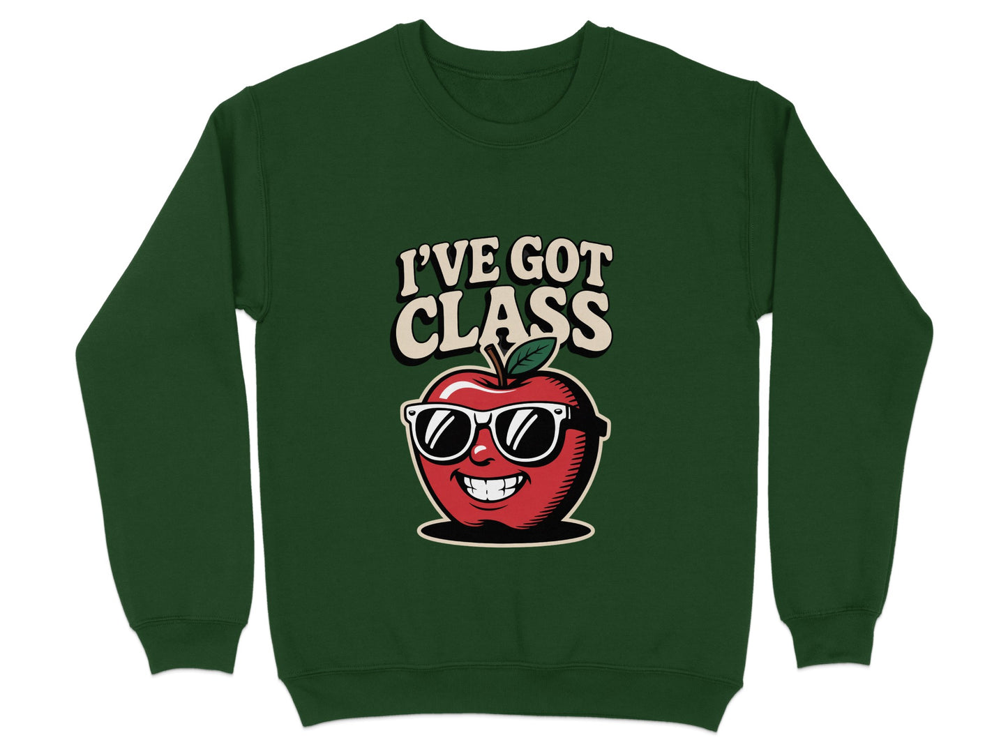 I've Got Class Apple Design Sweatshirt product type