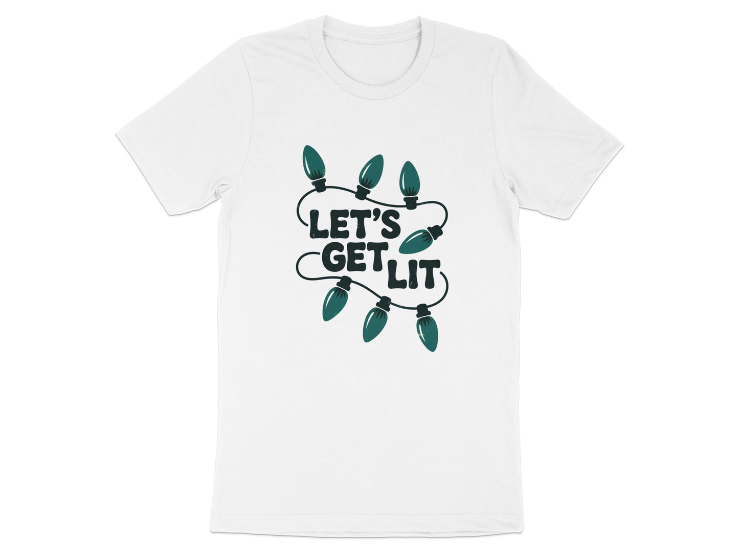 Let's Get Lit Christmas Lights Graphic Shirt product type