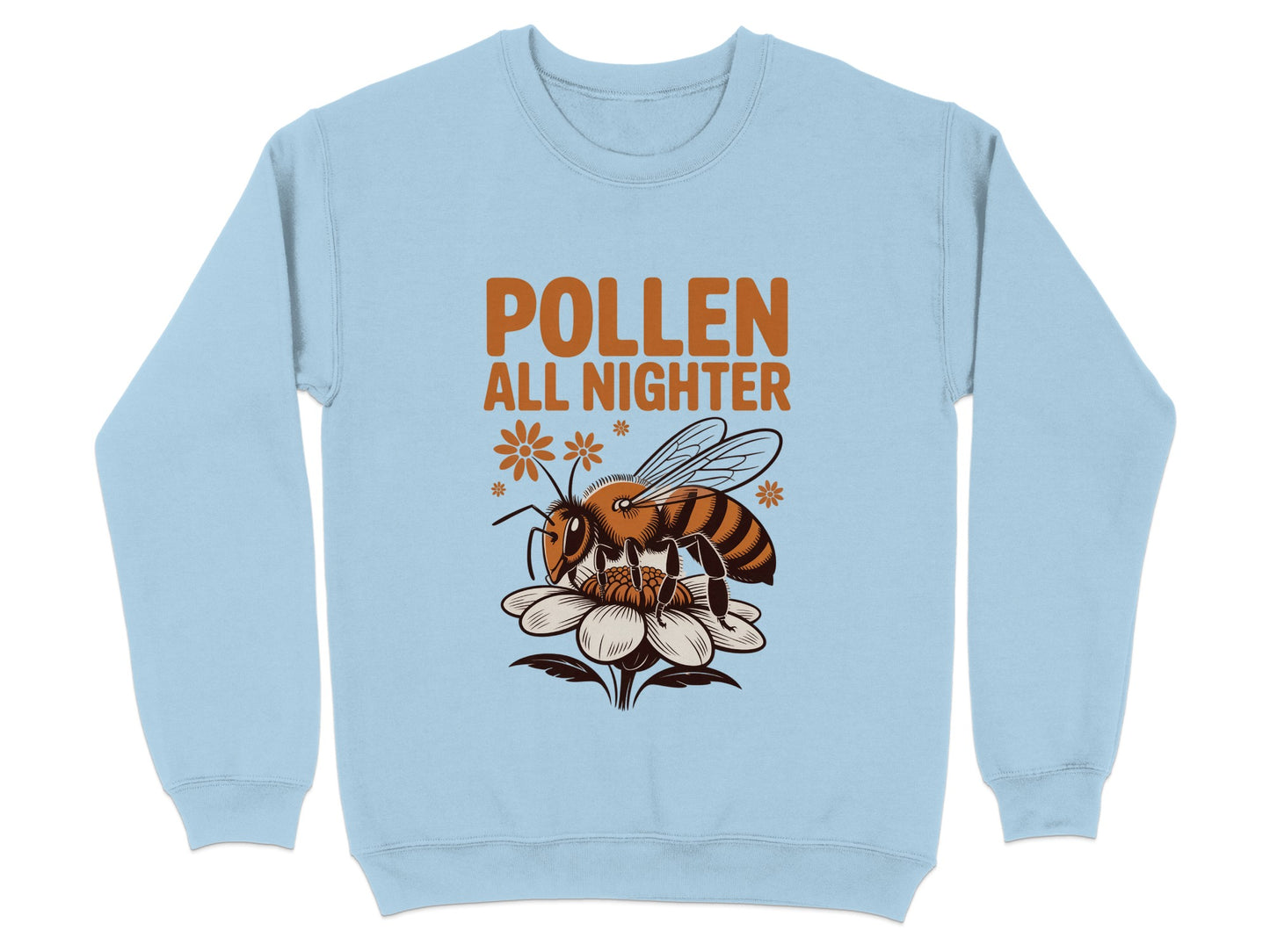 Pollen All Nighter Bee Design Blue Sweatshirt product