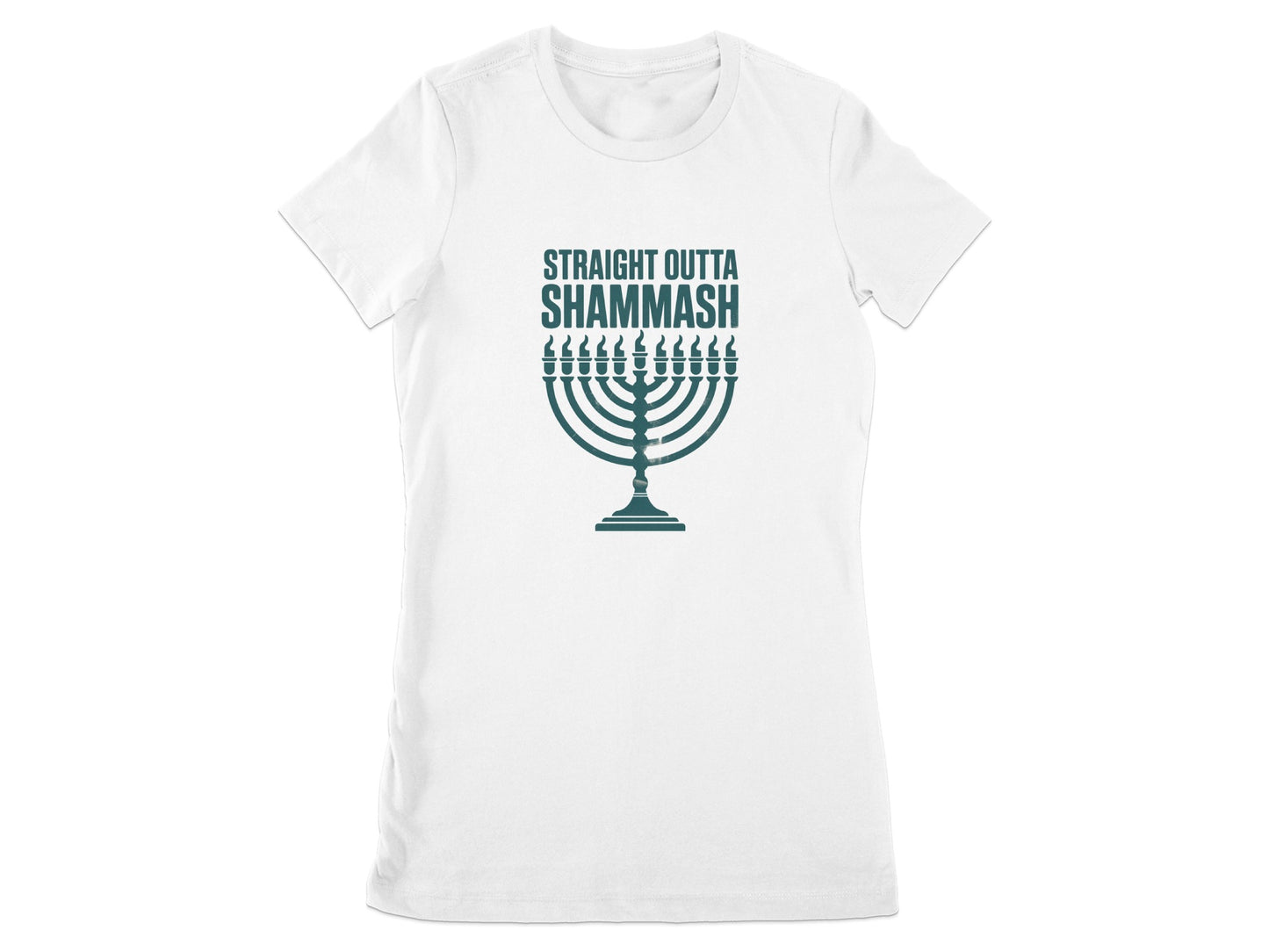Straight Outta Shammash Menorah Design T-shirt product
