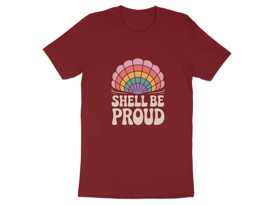 Shell Be Proud Retro Rainbow Design T-Shirt product