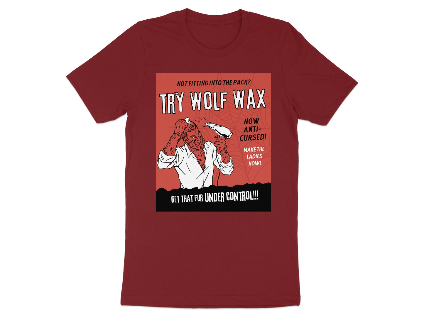 Try Wolf Wax Graphic Design Men's T-Shirt product