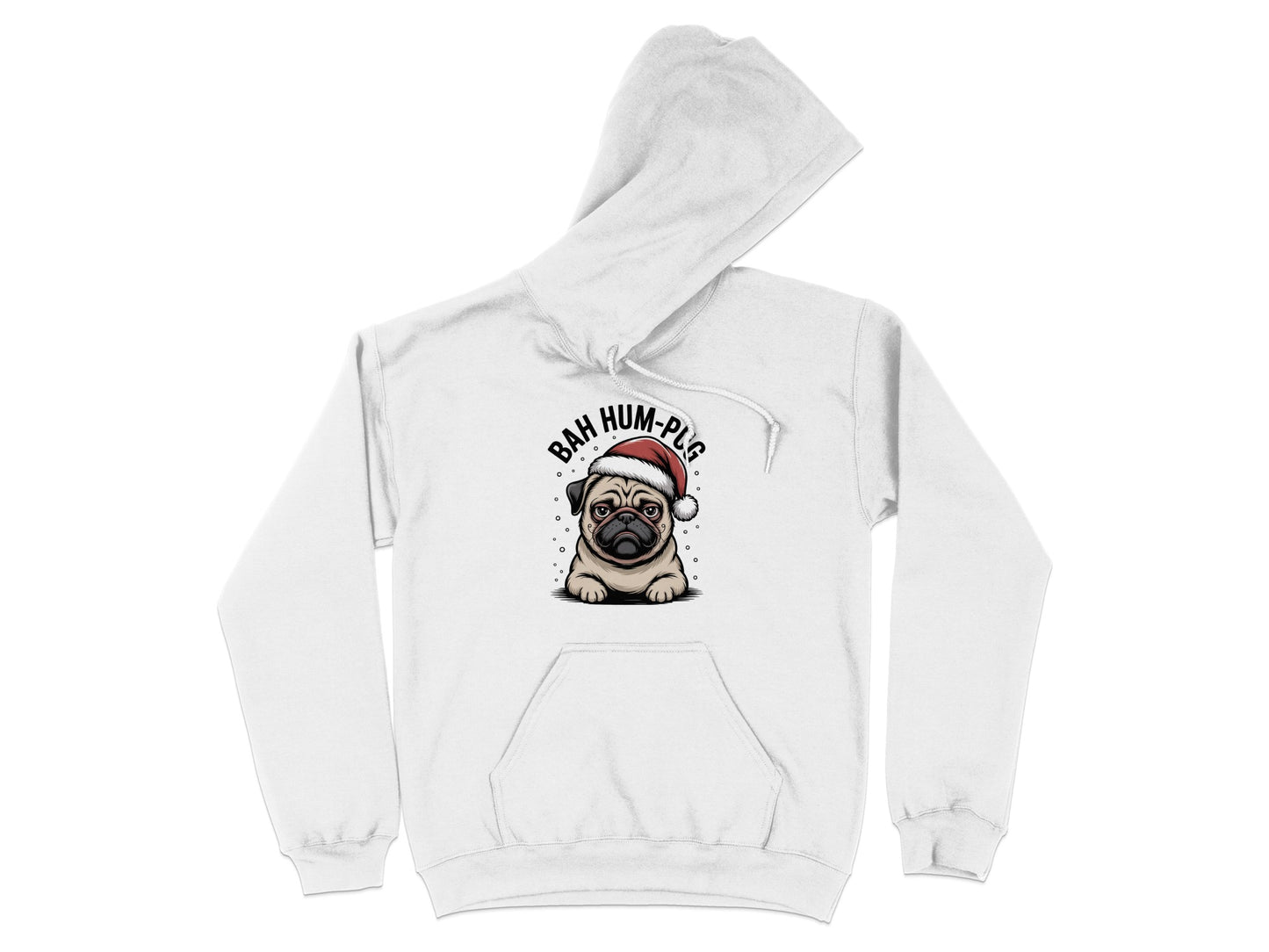 Festive Bah Hum Pug Christmas Hoodie product