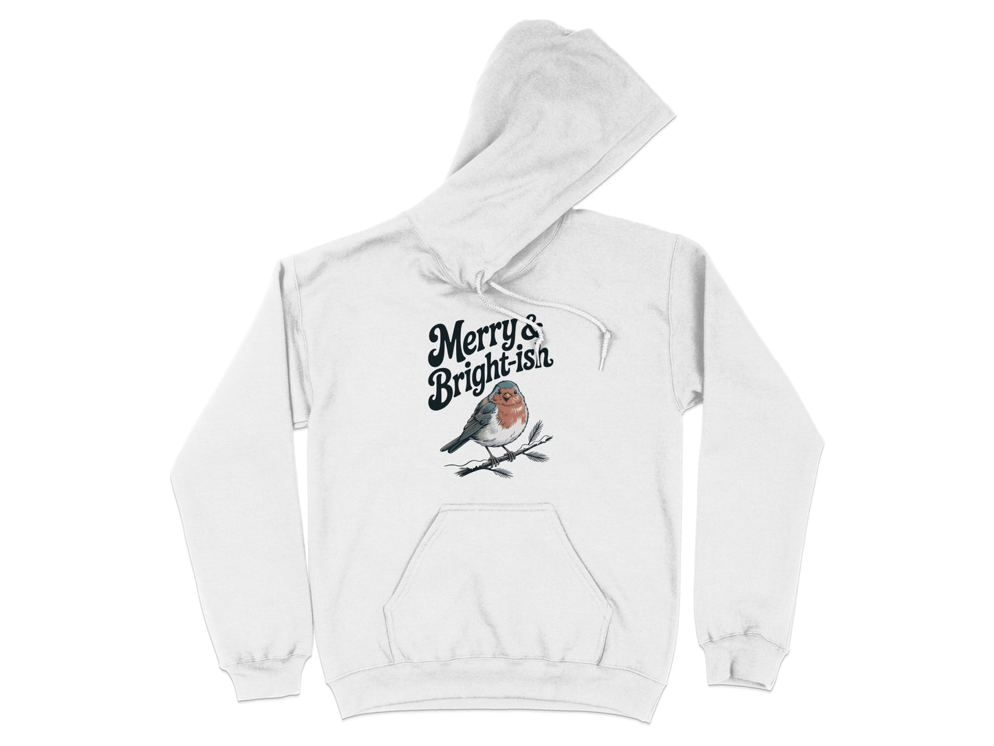 Merry and Brightish Bird Print Hoodie product
