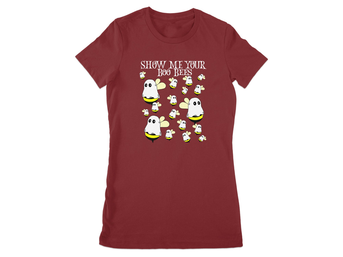 Show Me Your Boo Bees Graphic Red T-Shirt product type