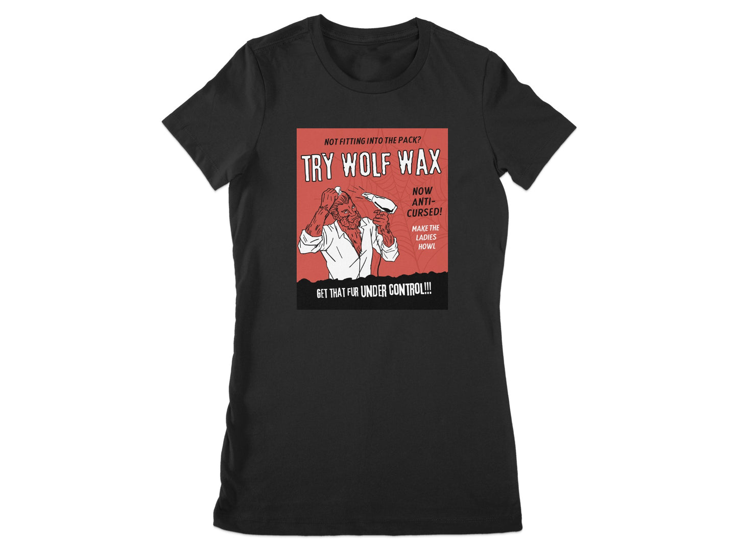 Try Wolf Wax Anti Cursed Graphic T Shirt product type