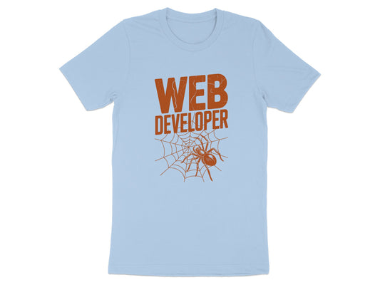 Web Developer Spider Design Blue T-shirt product