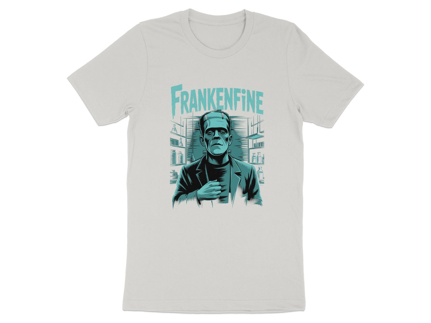 Frankenfine Text and Cartoon Print T-shirt product type