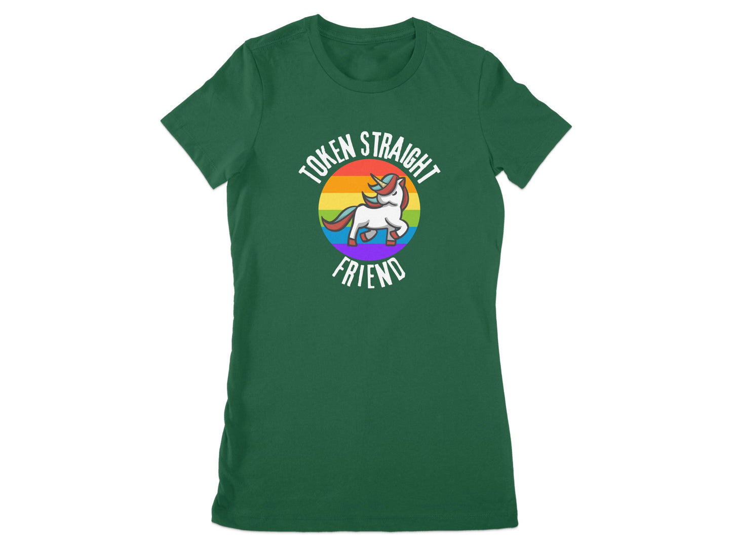 Token Straight Friend Unicorn Pride T-shirt product