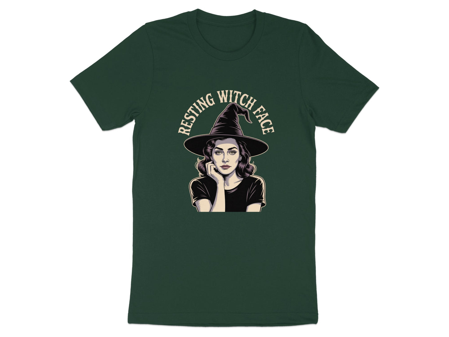 Resting Witch Face Graphic Tee Halloween product