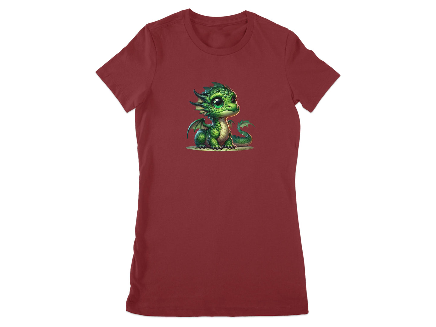 Cute Baby Dragon Print on Women's Shirt product