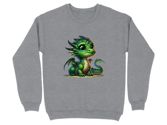 Cute Baby Dragon Artwork on Grey Sweatshirt product