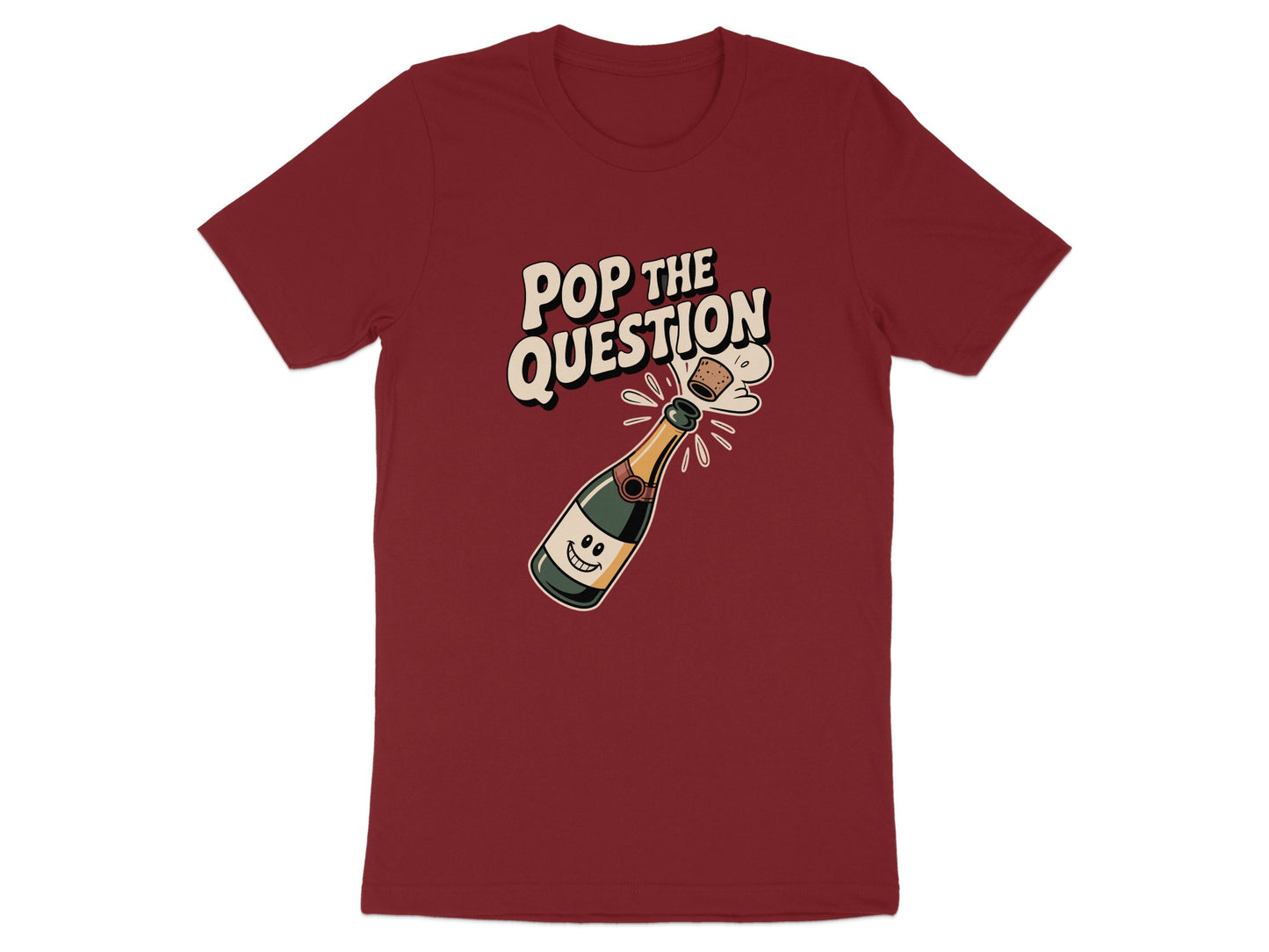Pop The Question Fun Casual Champagne Pop Shirt Product Type