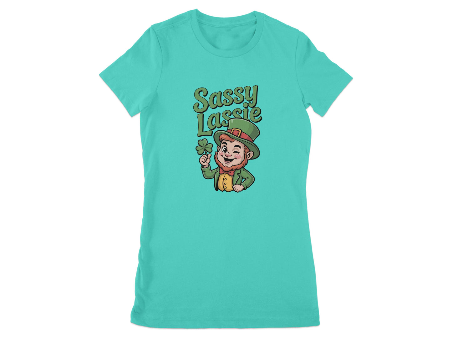 Sassy Lassie Teal Women's Graphic Tee product type