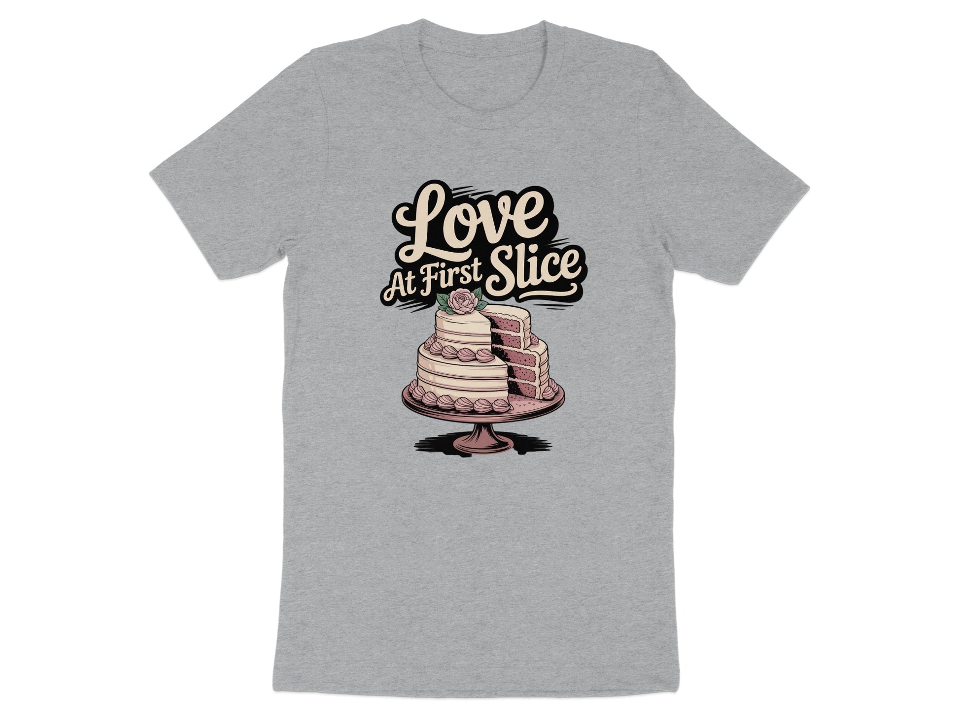 Love at First Slice Graphic Cake T-shirt product