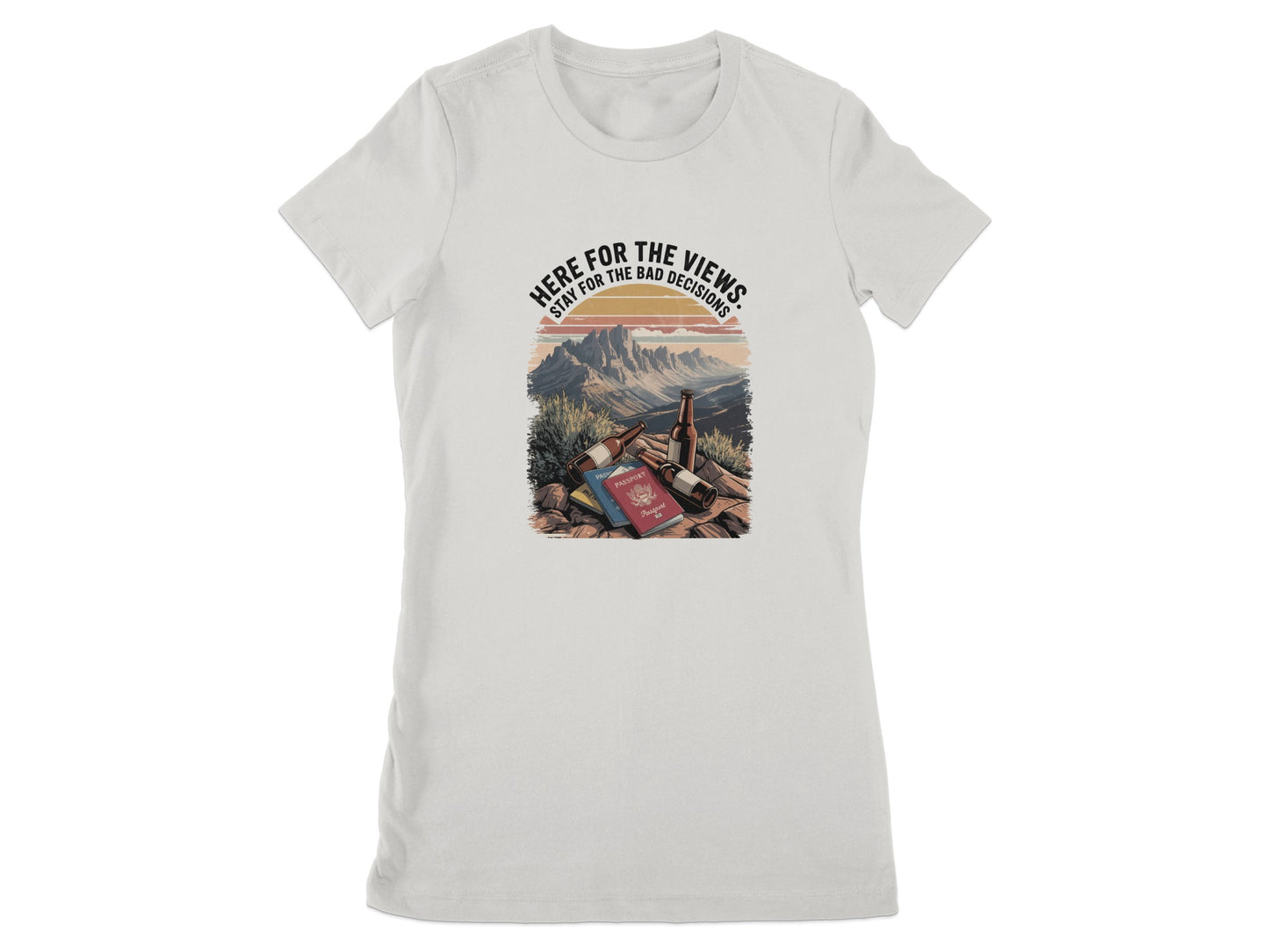 Vintage Mountain View Adventure Illustration product type