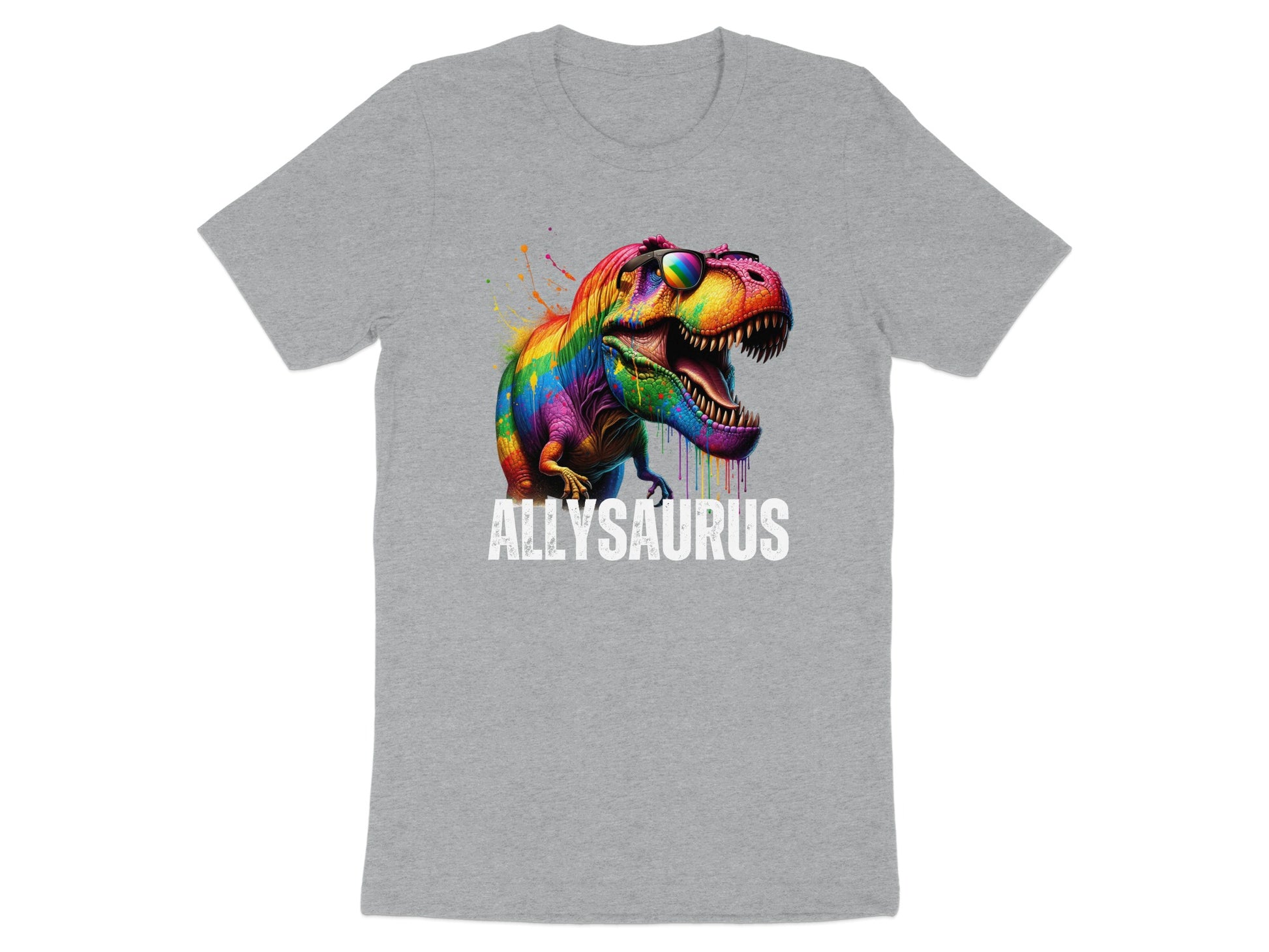 Colorful Dinosaur Graphic Allysaurus T-Shirt product type