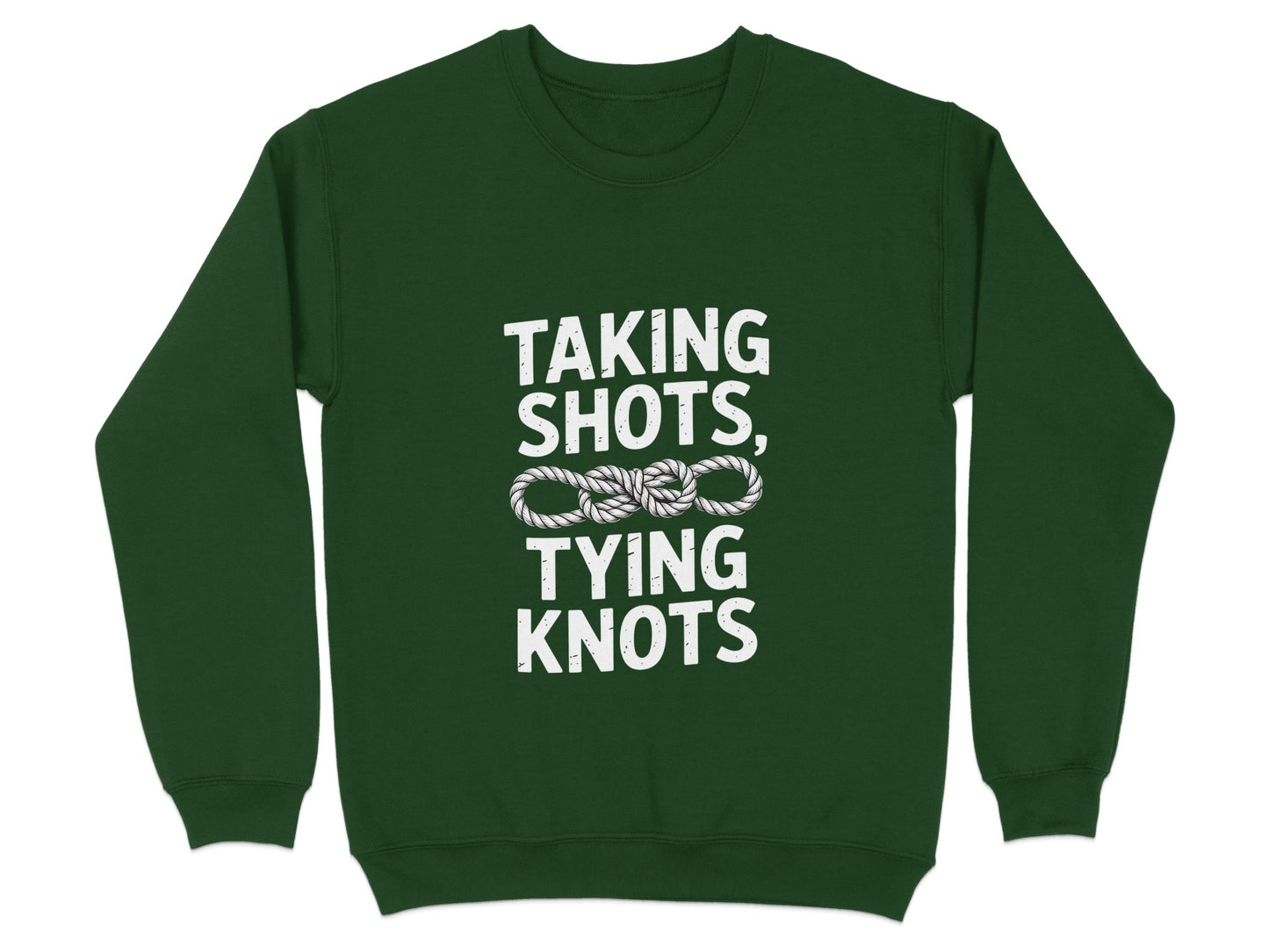 Taking Shots Tying Knots Graphic Pullover Sweatshirt product