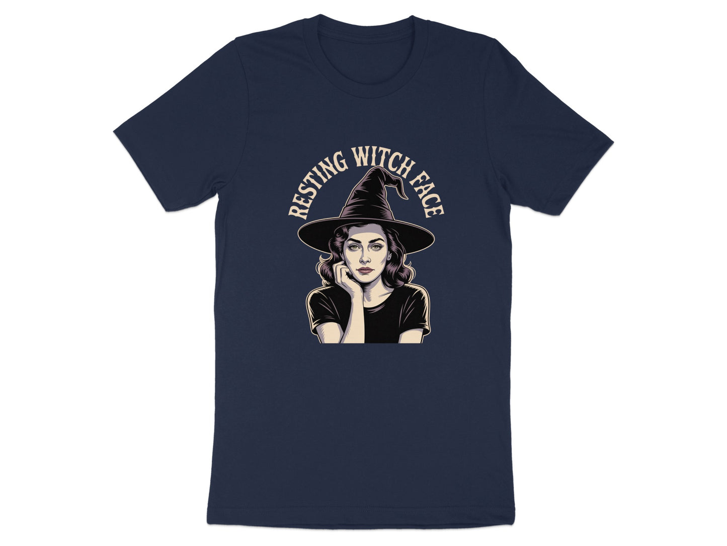 Resting Witch Face Graphic Halloween T-shirt product type
