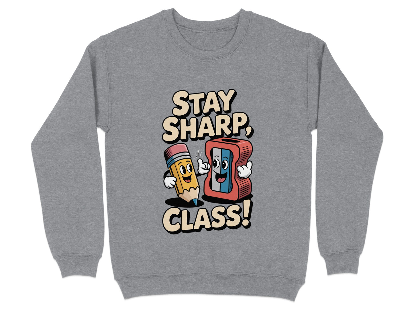 Stay Sharp Class Graphic Print Sweatshirt product