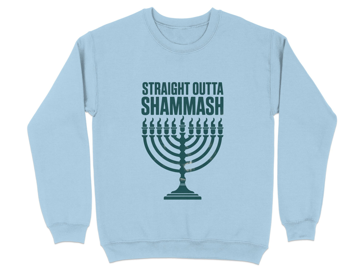 Straight Outta Shammash Menorah Design Sweatshirt product