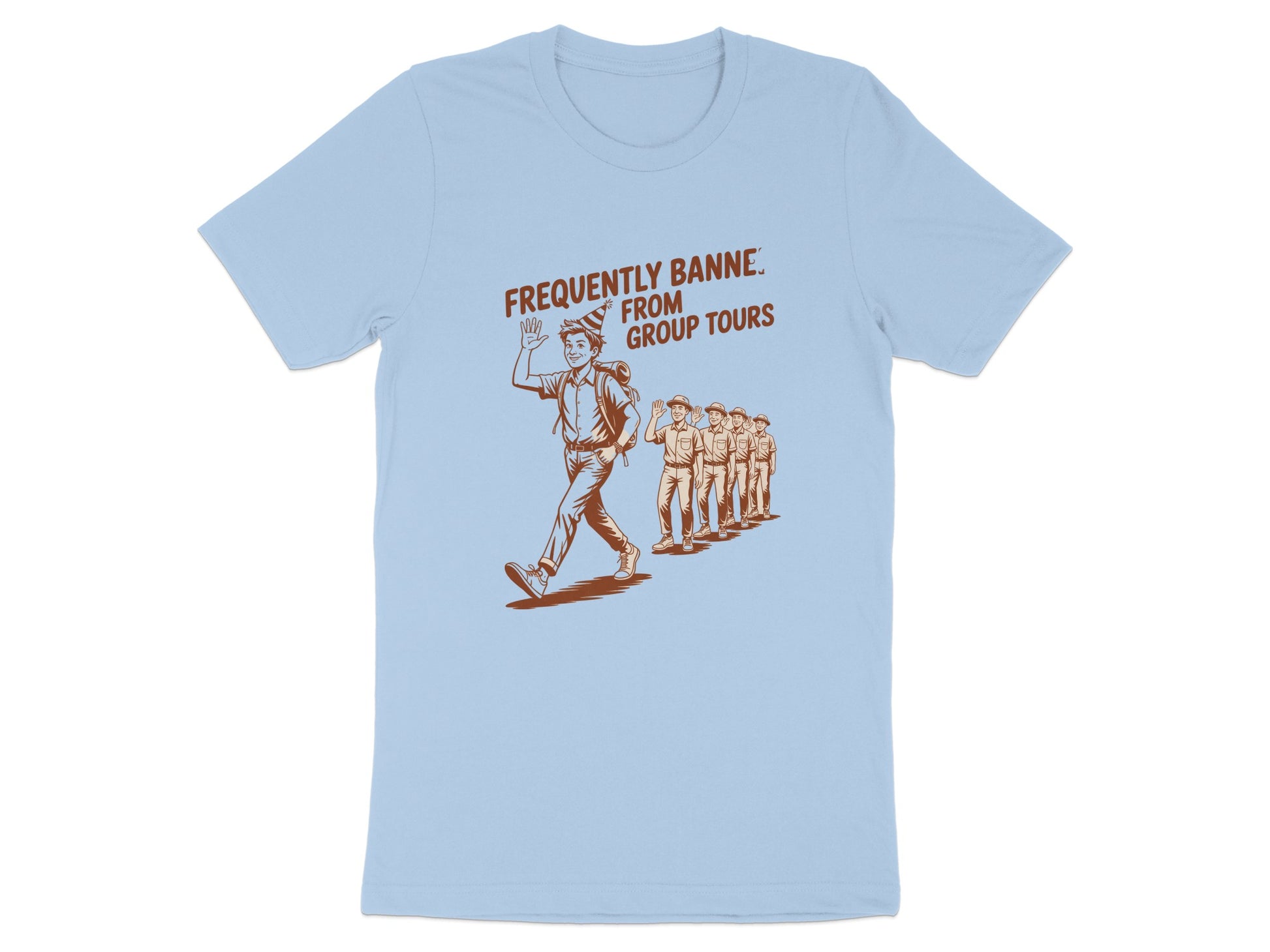 Frequently Banned From Group Tours T-shirt product type